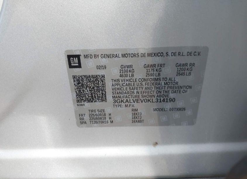 Photo 9 of 2019 Gmc Terrain SLT (VIN 3GKALVEV0KL314190)