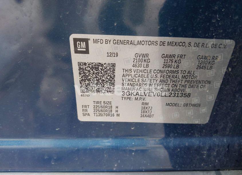 Photo 9 of 2020 Gmc Terrain AWD SLT (VIN 3GKALVEV0LL231358)