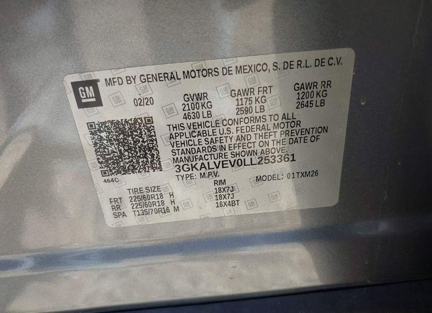 Photo 9 of 2020 Gmc Terrain AWD SLT (VIN 3GKALVEV0LL253361)