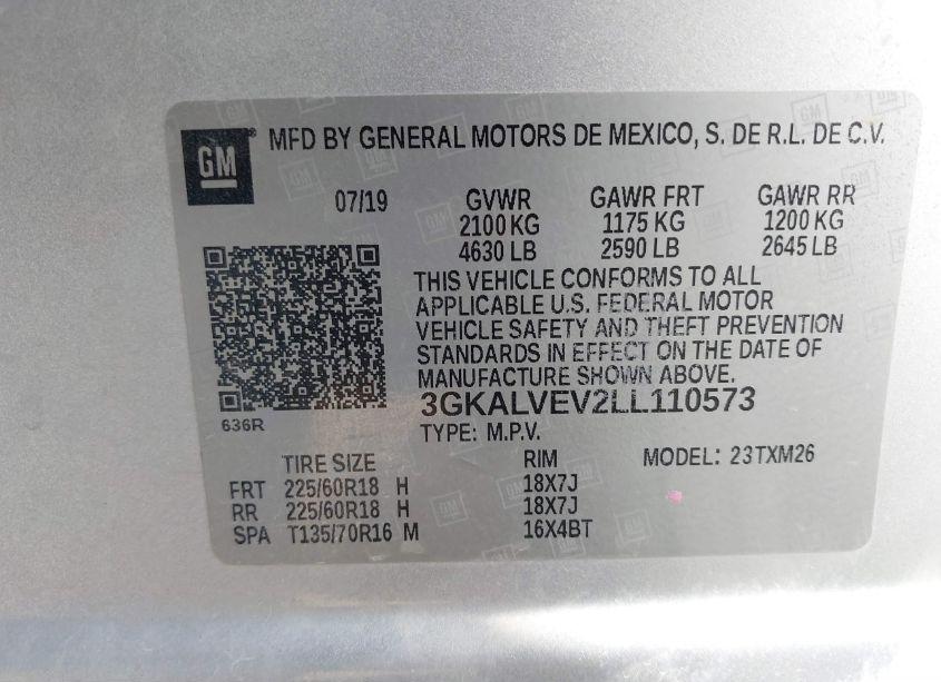 Photo 9 of 2020 Gmc Terrain AWD SLT (VIN 3GKALVEV2LL110573)