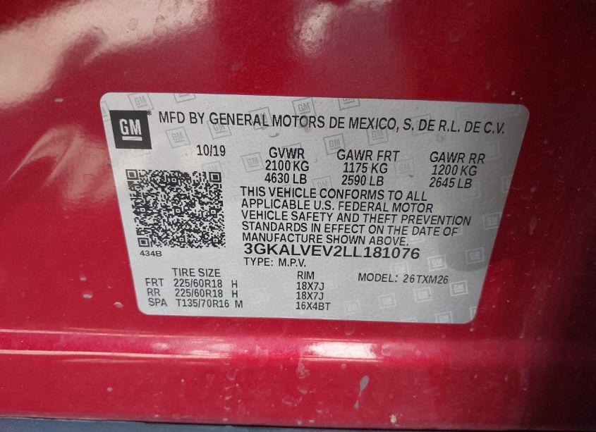 Photo 9 of 2020 Gmc Terrain AWD SLT (VIN 3GKALVEV2LL181076)