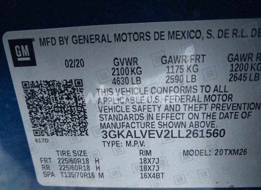 Photo 9 of 2020 Gmc Terrain AWD SLT (VIN 3GKALVEV2LL261560)