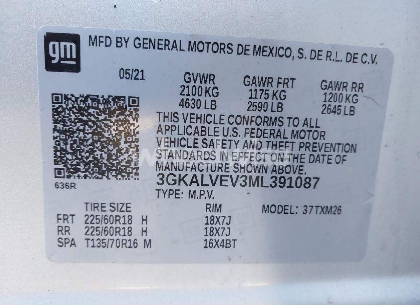 Photo 9 of 2021 Gmc Terrain AWD SLT (VIN 3GKALVEV3ML391087)