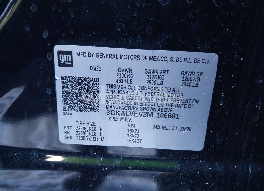 Photo 9 of 2022 Gmc Terrain AWD SLT (VIN 3GKALVEV3NL106681)