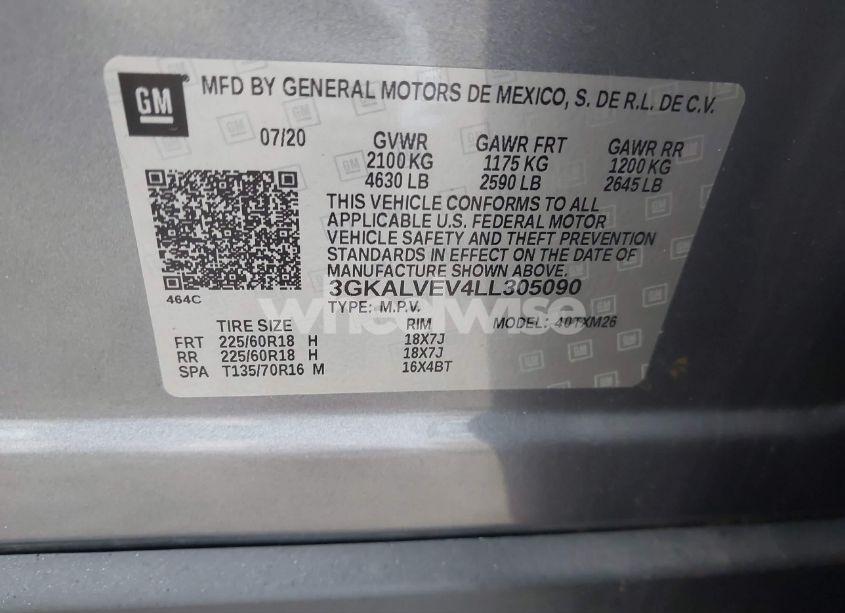 Photo 9 of 2020 Gmc Terrain AWD SLT (VIN 3GKALVEV4LL305090)