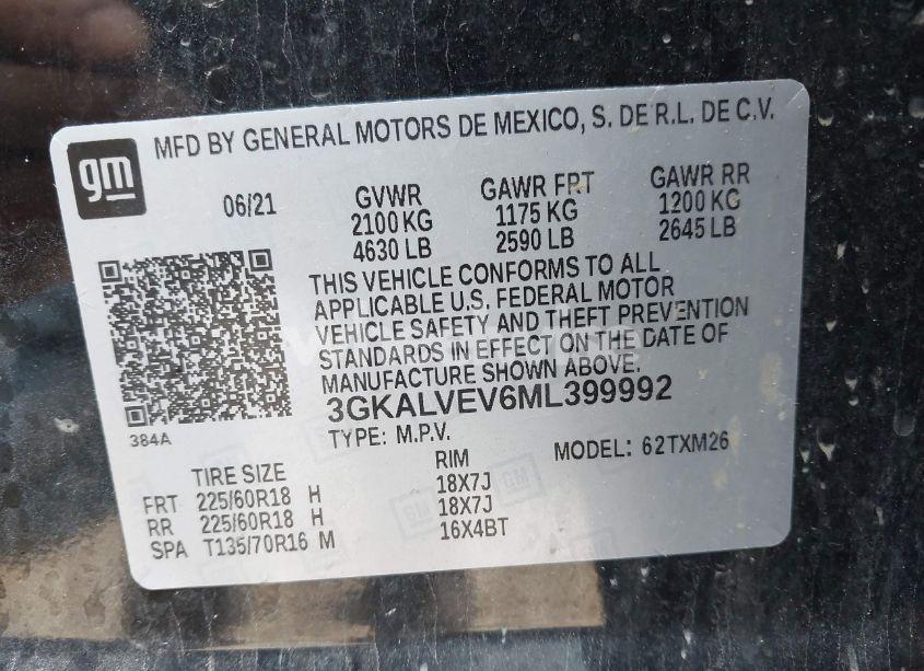 Photo 9 of 2021 Gmc Terrain AWD SLT (VIN 3GKALVEV6ML399992)