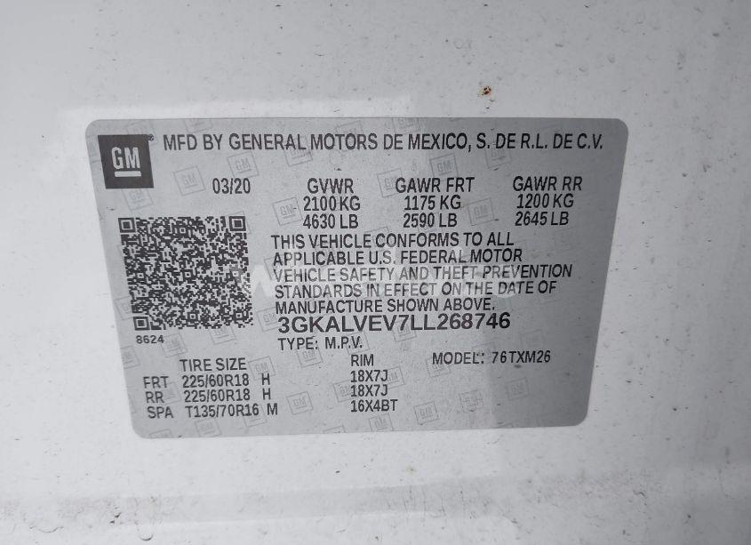 Photo 9 of 2020 Gmc Terrain AWD SLT (VIN 3GKALVEV7LL268746)