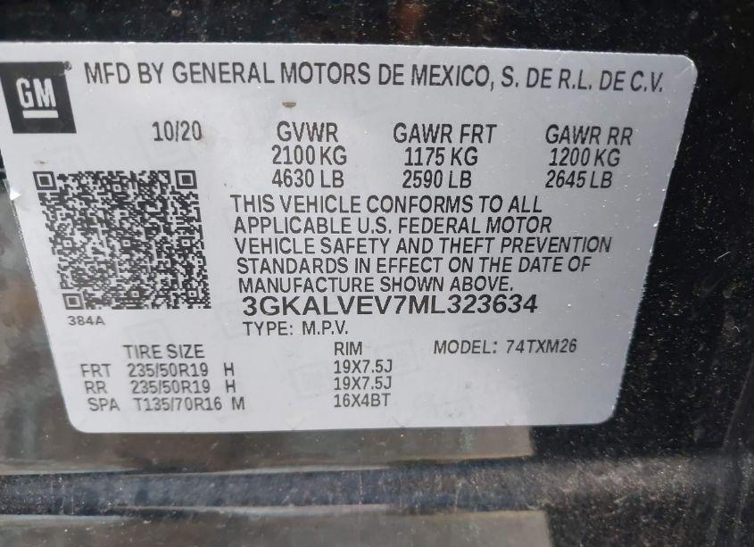 Photo 9 of 2021 Gmc Terrain AWD SLT (VIN 3GKALVEV7ML323634)