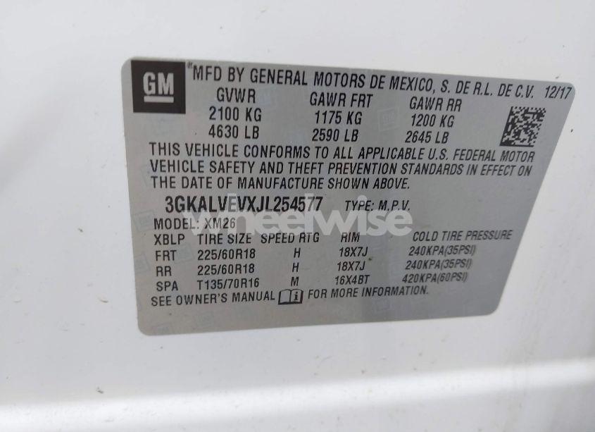 Photo 9 of 2018 Gmc Terrain SLT (VIN 3GKALVEVXJL254577)