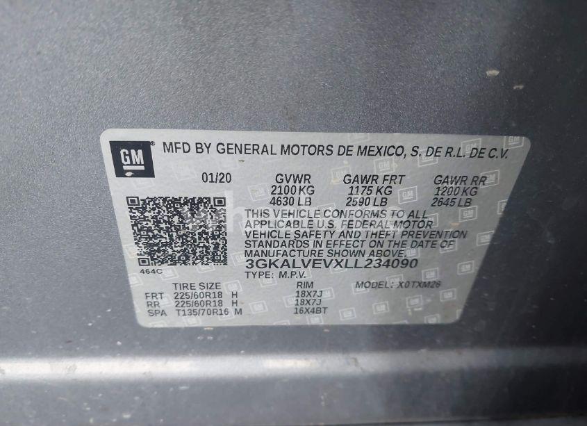 Photo 9 of 2020 Gmc Terrain AWD SLT (VIN 3GKALVEVXLL234090)