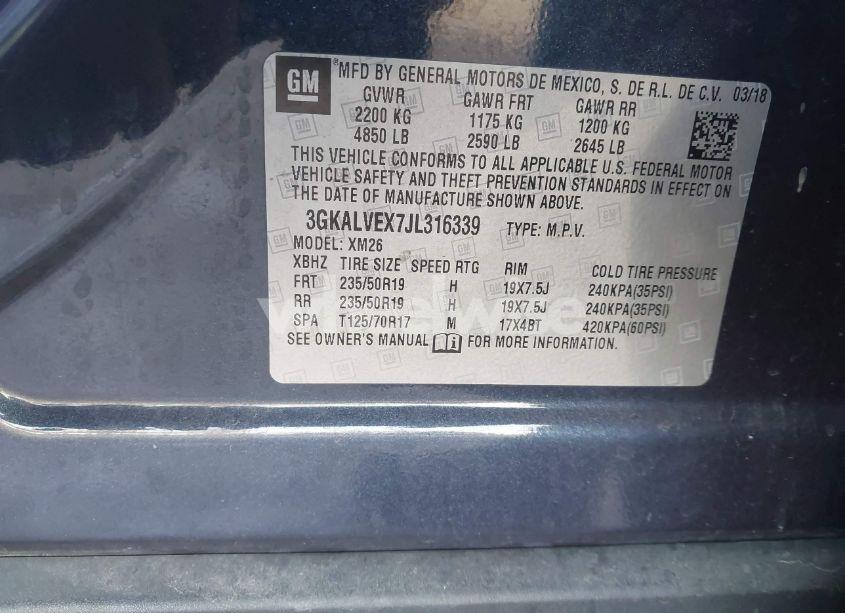 Photo 9 of 2018 Gmc Terrain SLT (VIN 3GKALVEX7JL316339)