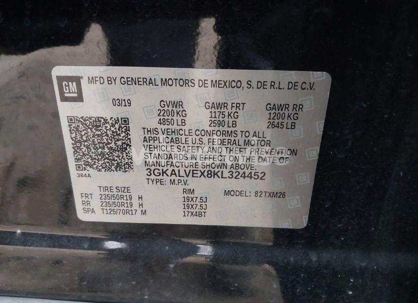 Photo 9 of 2019 Gmc Terrain SLT (VIN 3GKALVEX8KL324452)