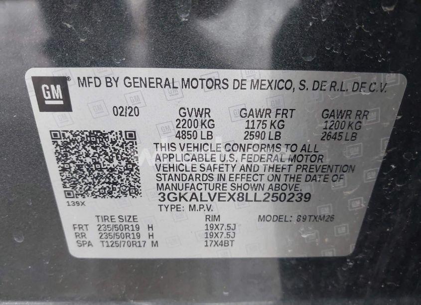 Photo 9 of 2020 Gmc Terrain AWD SLT (VIN 3GKALVEX8LL250239)