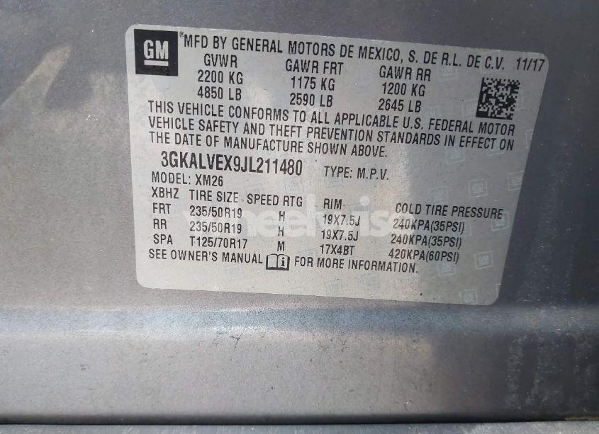 Photo 9 of 2018 Gmc Terrain SLT (VIN 3GKALVEX9JL211480)