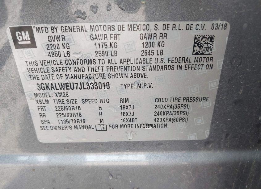 Photo 9 of 2018 Gmc Terrain SLT DIESEL (VIN 3GKALWEU7JL333010)