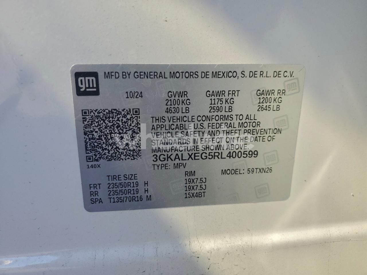 Photo 14 of 2024 GMC TERRAIN DENALI (VIN 3GKALXEG5RL400599)