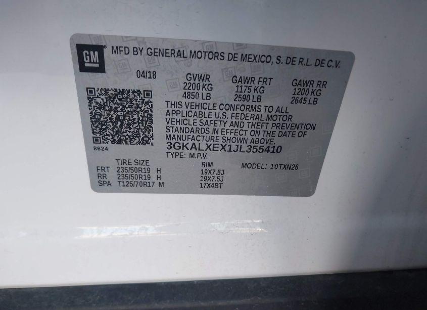 Photo 9 of 2018 Gmc Terrain DENALI (VIN 3GKALXEX1JL355410)