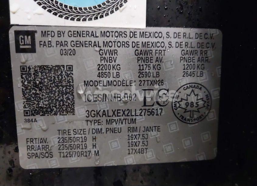 Photo 9 of 2020 Gmc Terrain AWD DENALI (VIN 3GKALXEX2LL275617)