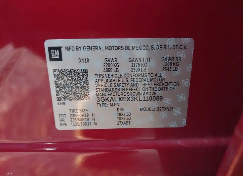 Photo 9 of 2019 Gmc Terrain DENALI (VIN 3GKALXEX3KL110089)