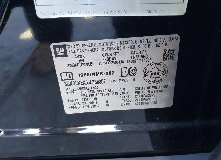 Photo 9 of 2018 Gmc Terrain DENALI (VIN 3GKALXEX5JL336357)