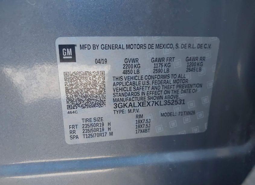 Photo 9 of 2019 Gmc Terrain DENALI (VIN 3GKALXEX7KL352531)