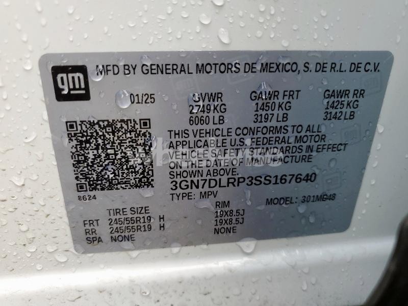 Photo 3 of 2025 CHEVROLET EQUINOX LT (VIN 3GN7DLRP3SS167640)