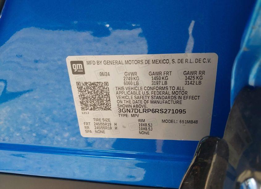 Photo 9 of 2024 Chevrolet Equinox EV LT (VIN 3GN7DLRP6RS271095)