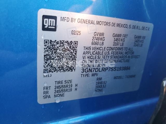 Photo 11 of 2025 CHEVROLET EQUINOX LT (VIN 3GN7DLRP7SS193884)