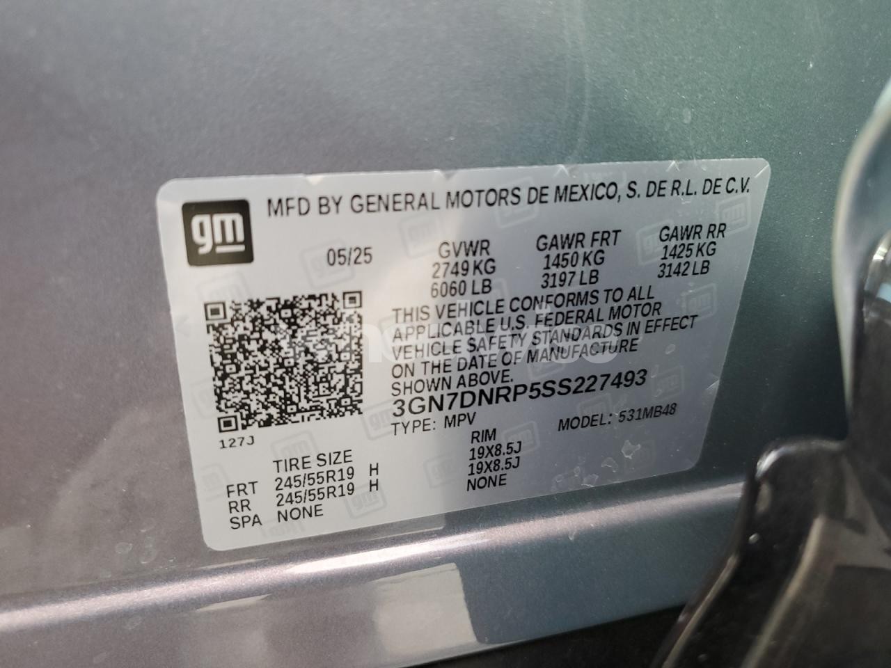 Photo 12 of 2025 CHEVROLET EQUINOX LT (VIN 3GN7DNRP5SS227493)