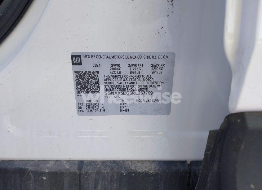 Photo 9 of 2024 Chevrolet Equinox AWD 1FL (VIN 3GNAX5EG6RL257769)