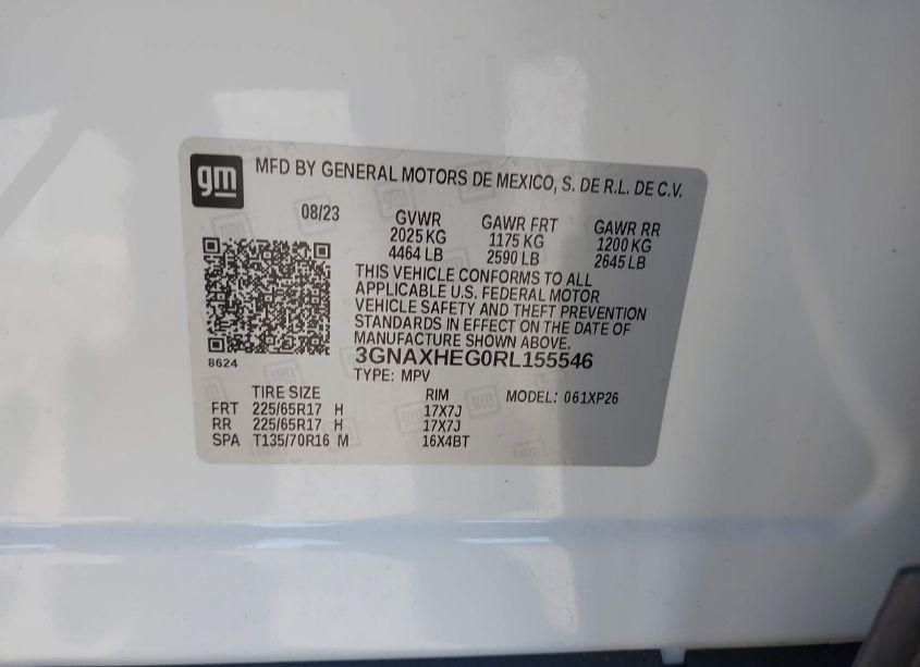 Photo 9 of 2024 Chevrolet Equinox FWD LS (VIN 3GNAXHEG0RL155546)
