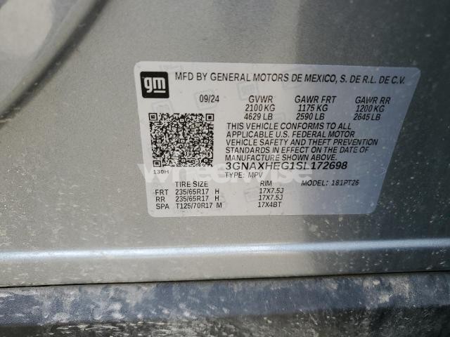 Photo 13 of 2025 CHEVROLET EQUINOX LT (VIN 3GNAXHEG1SL172698)