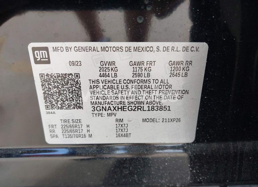 Photo 9 of 2024 Chevrolet Equinox FWD LS (VIN 3GNAXHEG2RL183851)