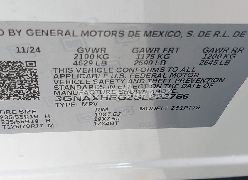 Photo 9 of 2025 Chevrolet Equinox FWD LT (VIN 3GNAXHEG2SL222766)