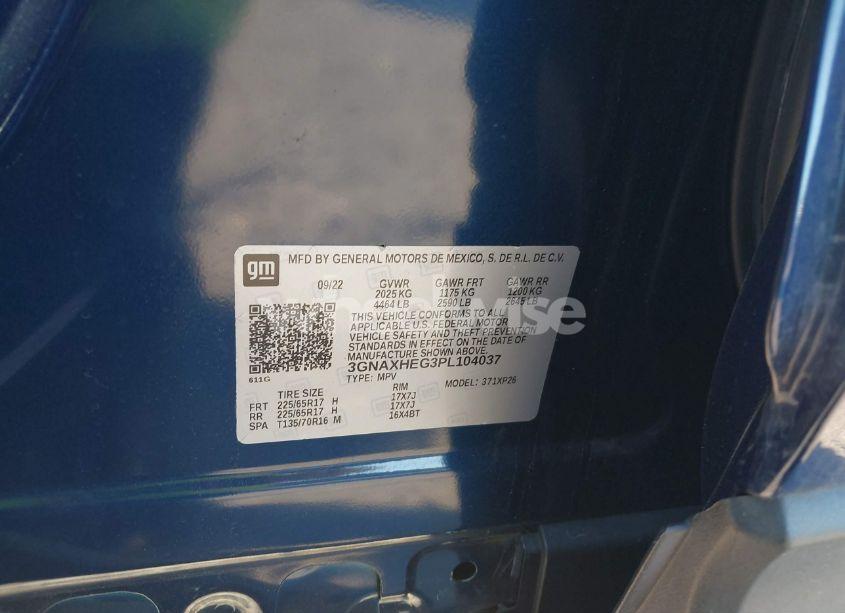 Photo 9 of 2023 Chevrolet Equinox FWD LS (VIN 3GNAXHEG3PL104037)