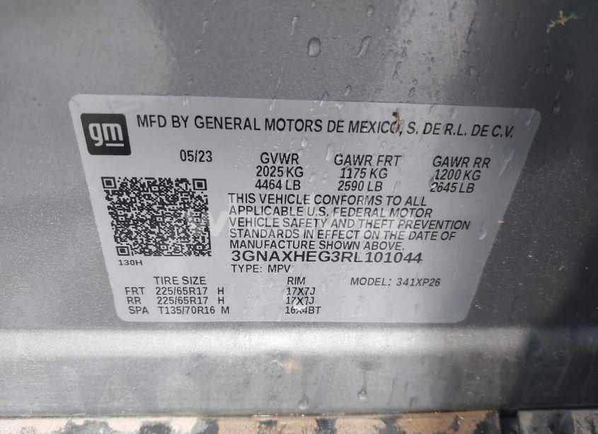 Photo 9 of 2024 Chevrolet Equinox FWD LS (VIN 3GNAXHEG3RL101044)