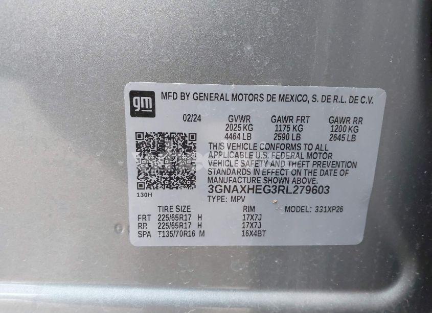 Photo 9 of 2024 Chevrolet Equinox FWD LS (VIN 3GNAXHEG3RL279603)