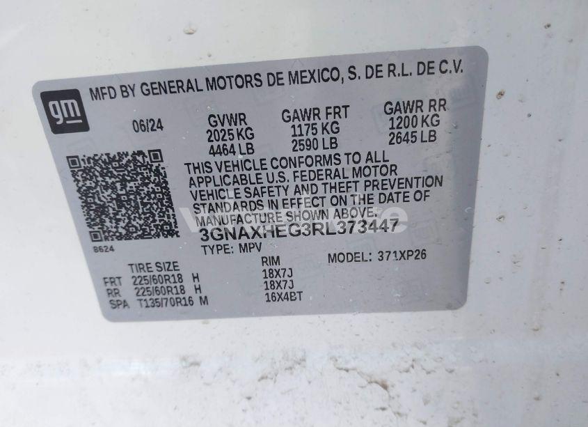 Photo 9 of 2024 Chevrolet Equinox FWD LS (VIN 3GNAXHEG3RL373447)