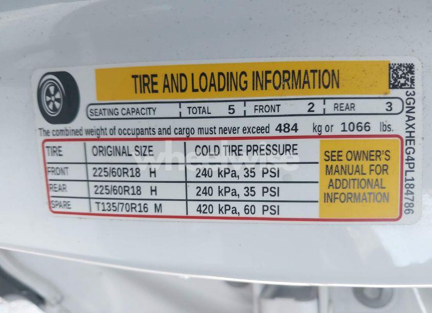 Photo 9 of 2023 Chevrolet Equinox FWD LS (VIN 3GNAXHEG4PL184786)