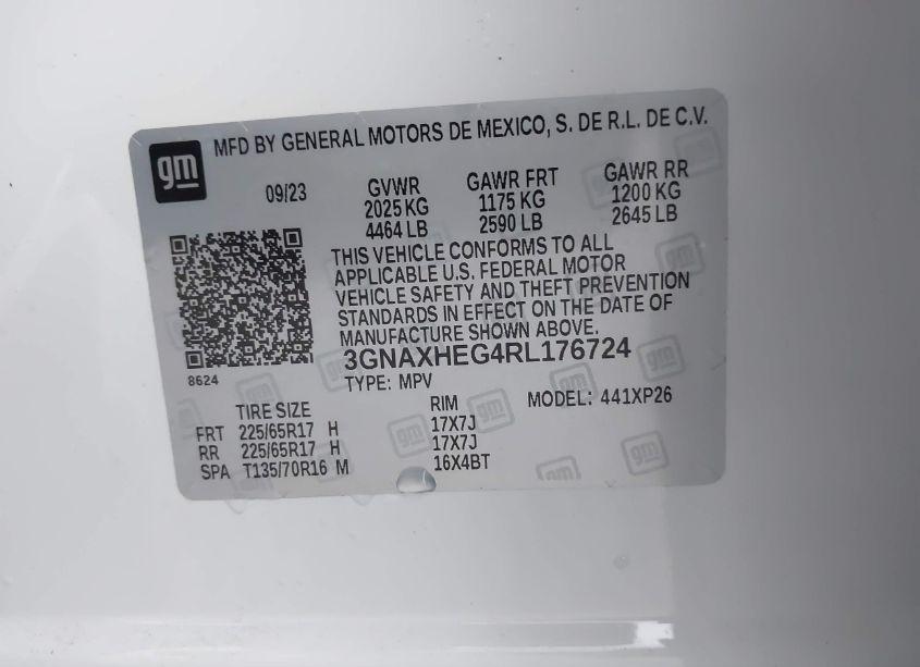 Photo 9 of 2024 Chevrolet Equinox FWD LS (VIN 3GNAXHEG4RL176724)