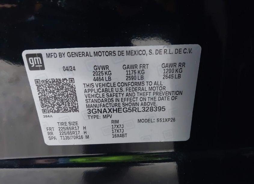 Photo 9 of 2024 Chevrolet Equinox FWD LS (VIN 3GNAXHEG5RL328395)