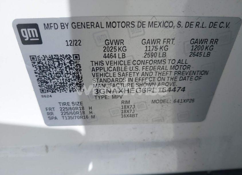 Photo 9 of 2023 Chevrolet Equinox FWD LS (VIN 3GNAXHEG6PL164474)