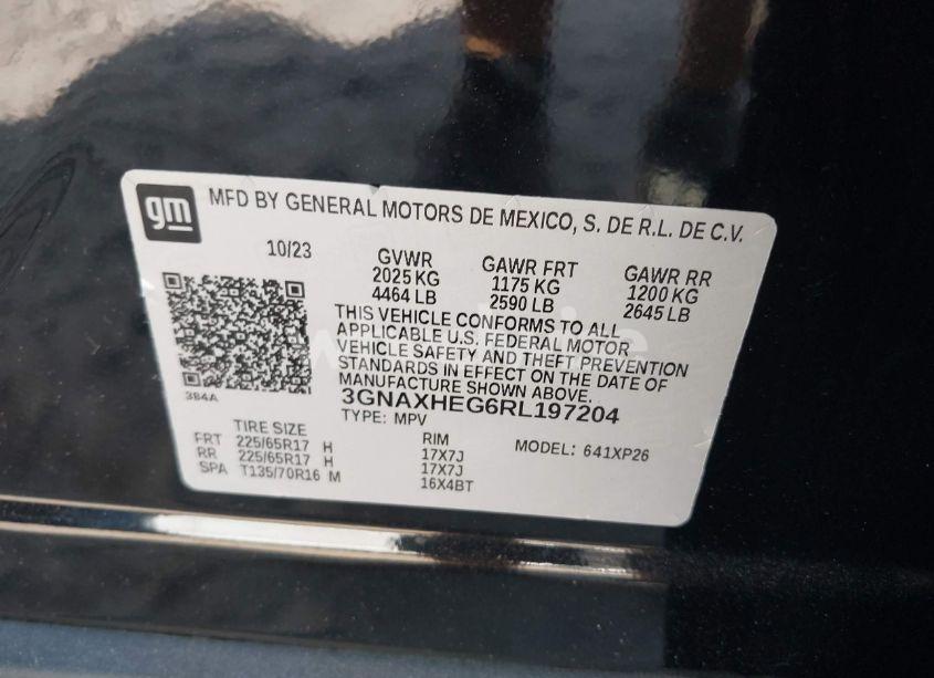 Photo 9 of 2024 Chevrolet Equinox FWD LS (VIN 3GNAXHEG6RL197204)