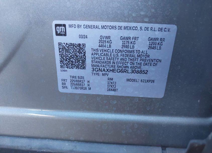 Photo 9 of 2024 Chevrolet Equinox FWD LS (VIN 3GNAXHEG6RL308852)