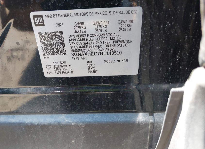 Photo 9 of 2024 Chevrolet Equinox FWD LS (VIN 3GNAXHEG7RL143510)