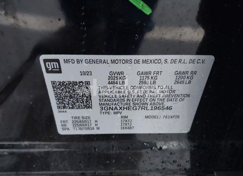 Photo 9 of 2024 Chevrolet Equinox FWD LS (VIN 3GNAXHEG7RL196546)