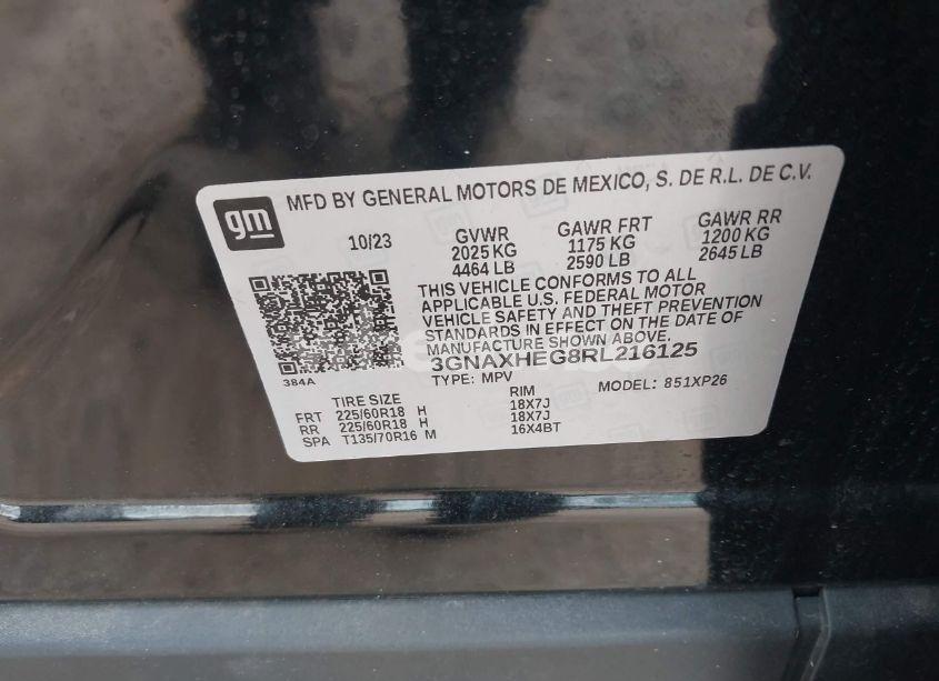 Photo 9 of 2024 Chevrolet Equinox FWD LS (VIN 3GNAXHEG8RL216125)