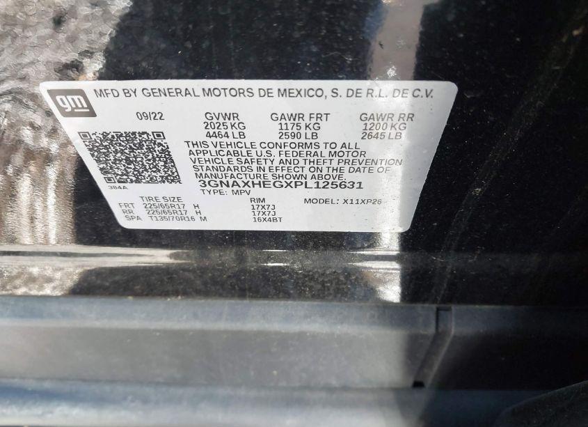 Photo 9 of 2023 Chevrolet Equinox FWD LS (VIN 3GNAXHEGXPL125631)