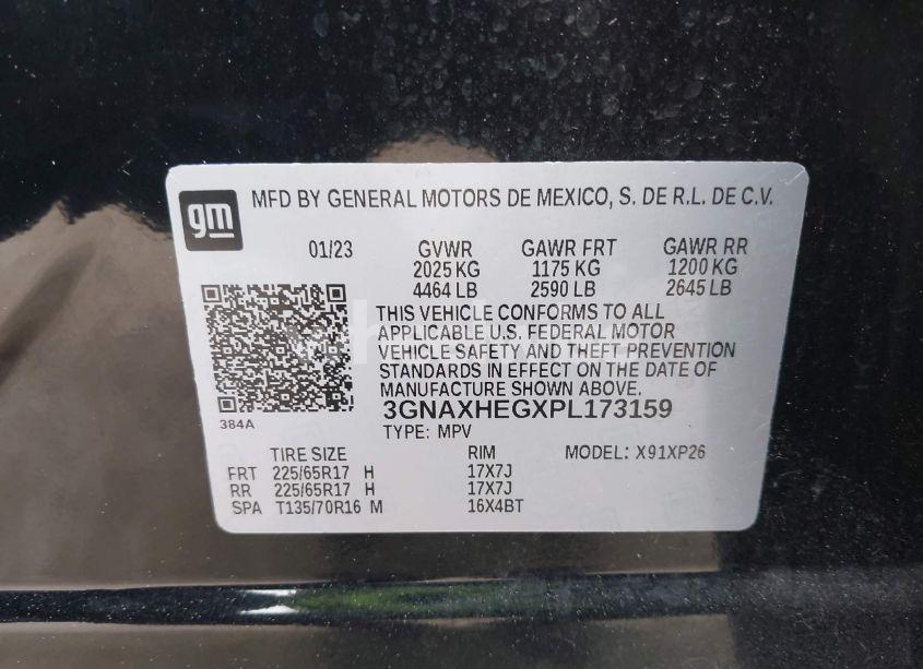 Photo 9 of 2023 Chevrolet Equinox FWD LS (VIN 3GNAXHEGXPL173159)