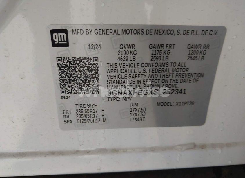 Photo 9 of 2025 Chevrolet Equinox FWD LT (VIN 3GNAXHEGXSL252341)